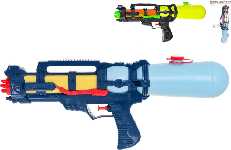 Pistolet à eau 42 cm avec réservoir et pompe pour enfants