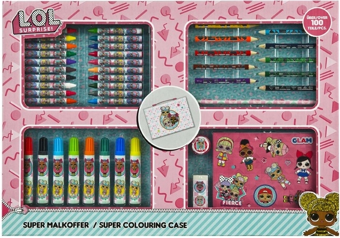 LOL Surprise super mallette de dessin – plus de 100 pièces - 1 pièce