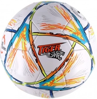 ballon de football coloré taille 5, cousu en cuir, 23 cm