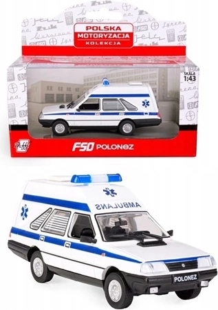 Miniature Polonez Cargo – ambulance 1:43