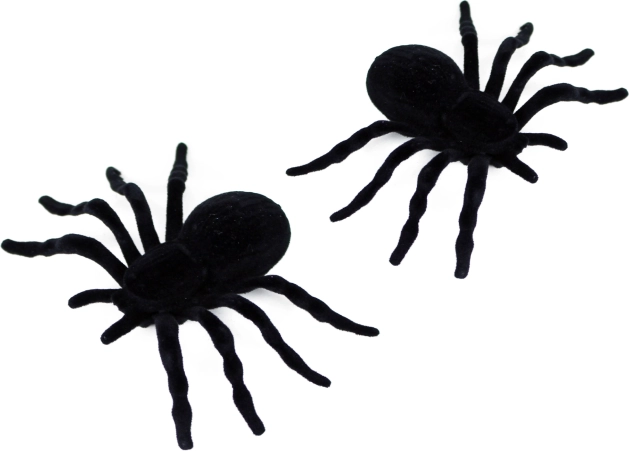Décoration d'araignées pour Halloween 2 pcs