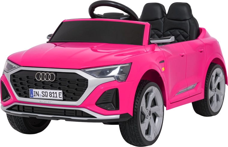 Voiture électrique pour enfants Audi SQ8 rose avec télécommande