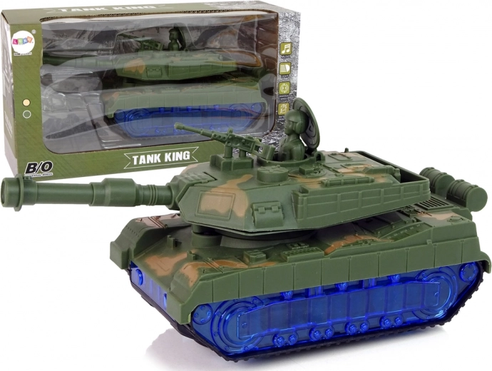 Batterie de char militaire Moro Sound à diodes bleues