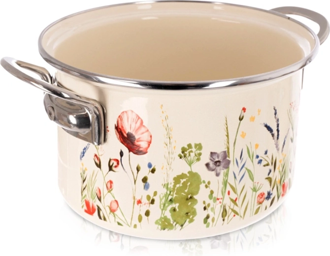 Casserole émaillée crème Maki 20 cm, 3 l