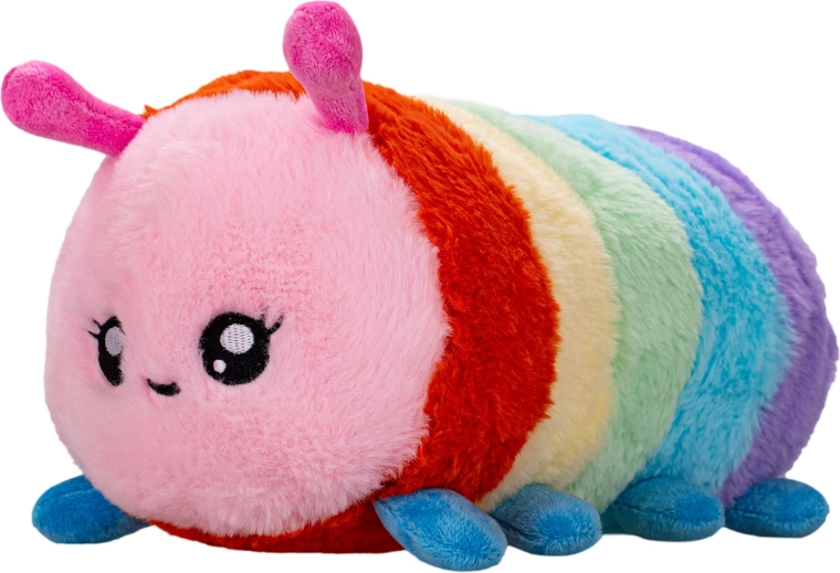 Peluche mille-pattes arc-en-ciel 27 cm
