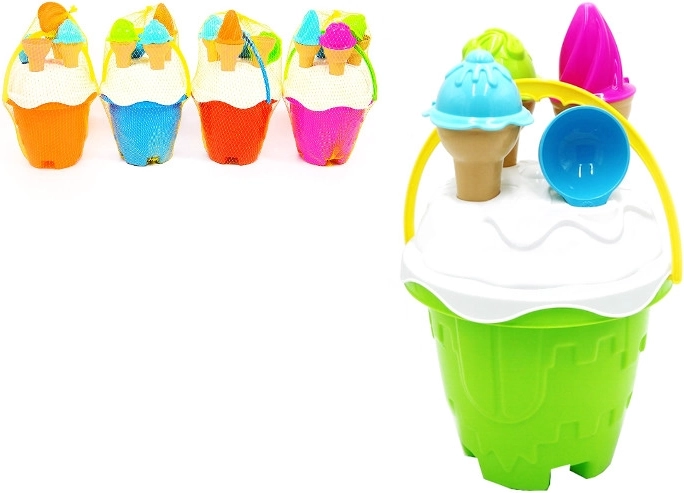 Ensemble de sable Château avec glaces en cornet