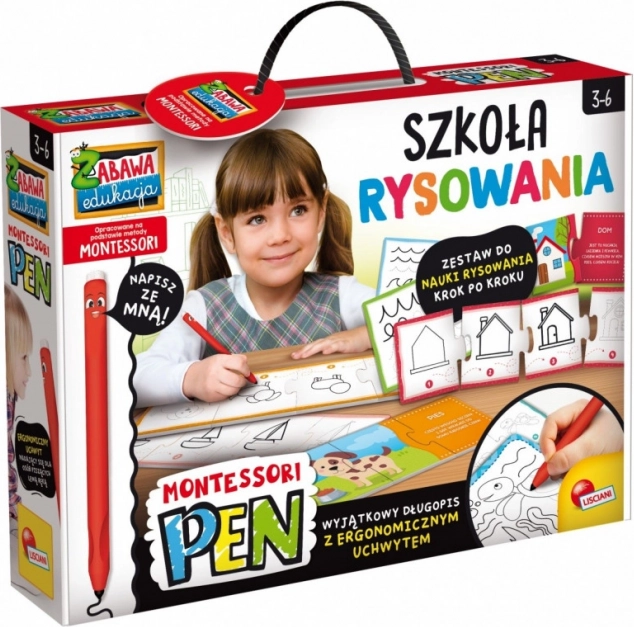 Ensemble scolaire de dessin Montessori avec stylo