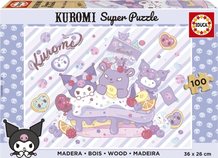 Puzzle en bois Educa Kuromi 100 pièces