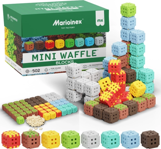 Jeu de construction Mini Waffle Blocks 502 pcs MARIOINEX