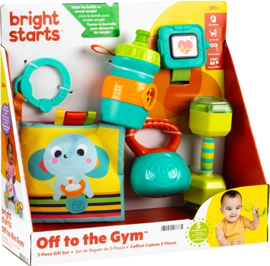 Bright Starts coffret cadeau de jouets d’éveil Off to the Gym - 5 pièces