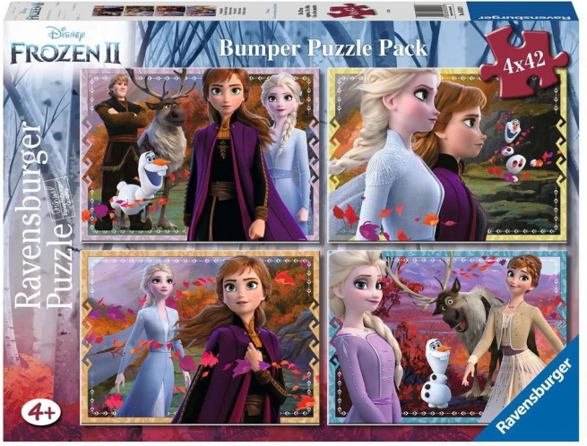 Puzzle La Reine des neiges 2 : Le destin attend 4 x 42 pièces