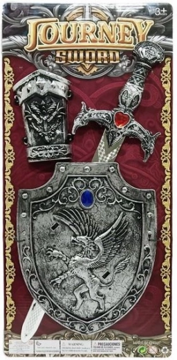 Set épée et bouclier argentés pour enfants