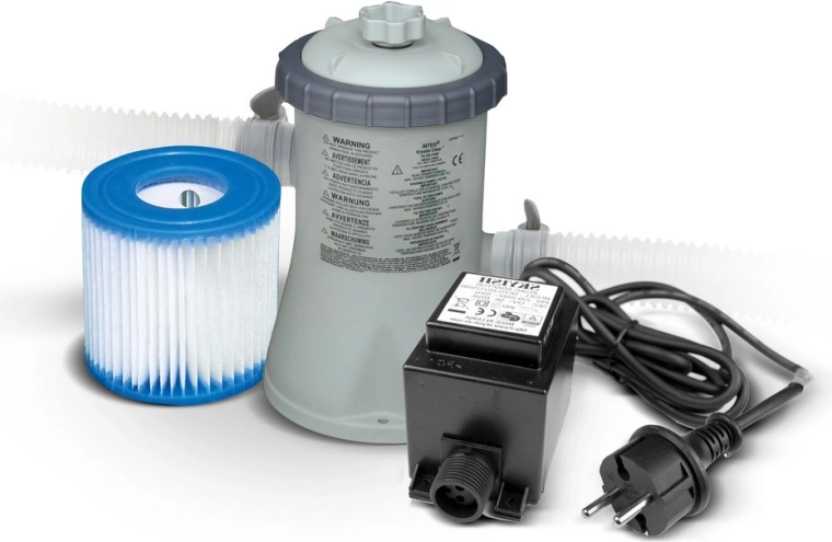 Pompe de filtration pour piscine 1250 l/h avec transformateur 12 V INTEX