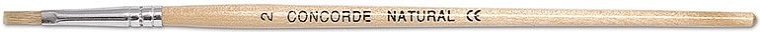 Pinceau plat scolaire en poils naturels n° 2 CONCORDE