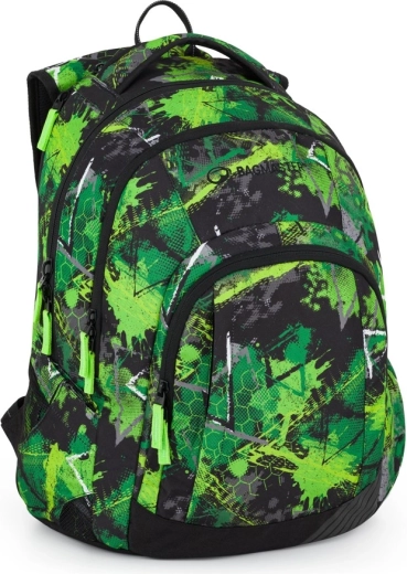 Sac à dos étudiant Bagmaster Lincoln vert-noir