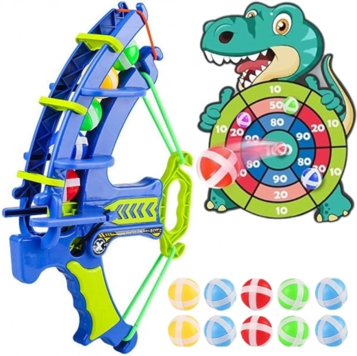 Wopie ensemble ludique de fléchettes à ventouses Dino 2-en-1