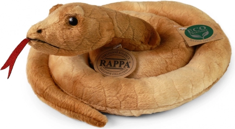 Serpent en peluche brun 90 cm RAPPA écoresponsable