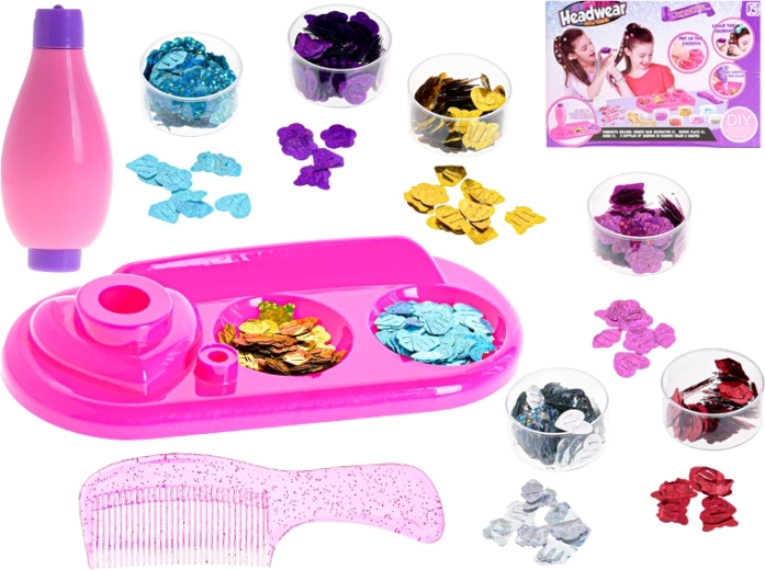 Coffret créatif pour décorer les cheveux