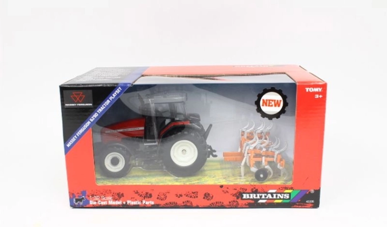 Britains tracteur Massey Ferguson 6290 avec cultivateur 1:32