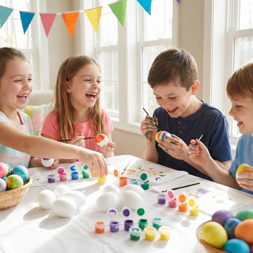 Kit de peinture pour œufs de Pâques en mousse