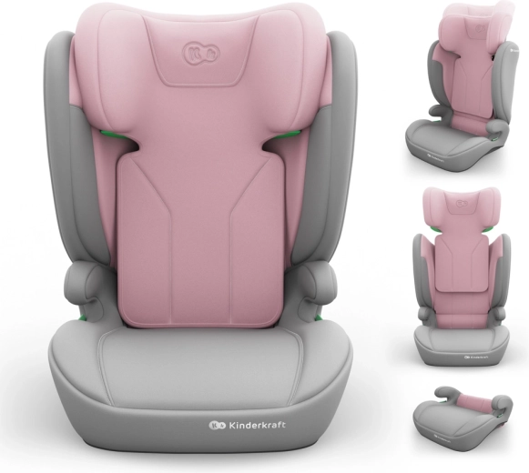 Siège auto Kinderkraft i-spark 2 plus i-size 100–150 cm rose