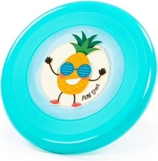 Disque volant frisbee avec motif ananas turquoise - 1 pièce