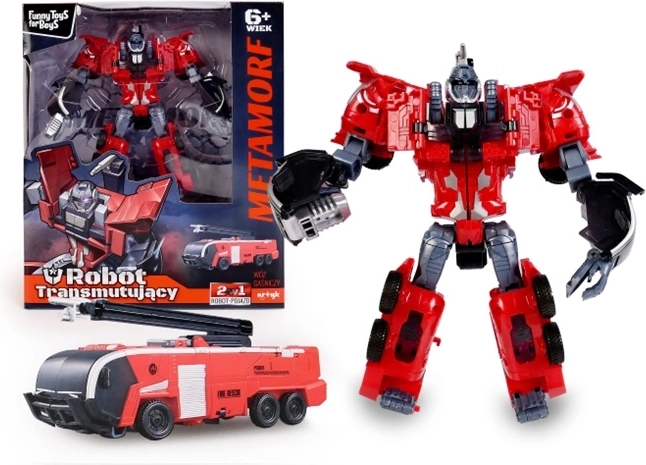 Camion de pompiers et robot