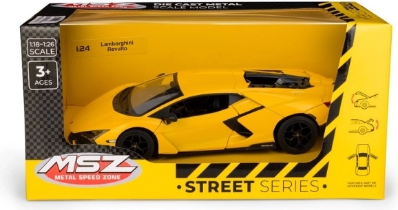 Modèle réduit de voiture Lamborghini Revuelto 1:24 jaune