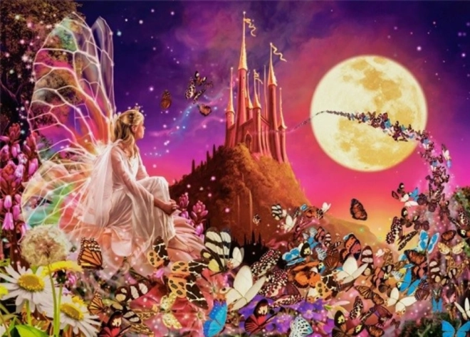 Puzzle 260 pièces Fairy Fantasies – fées, papillons et château