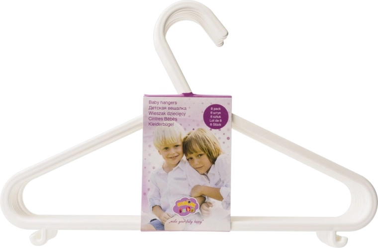 Cintres pour enfants Maltex blancs – 8 pièces