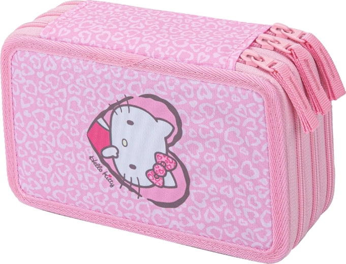 Baagl trousse scolaire à trois compartiments Hello Kitty Sweet Leopard (GRS)
