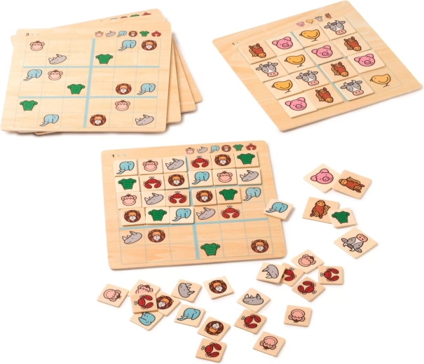 Toys for Life sudoku en bois avec animaux