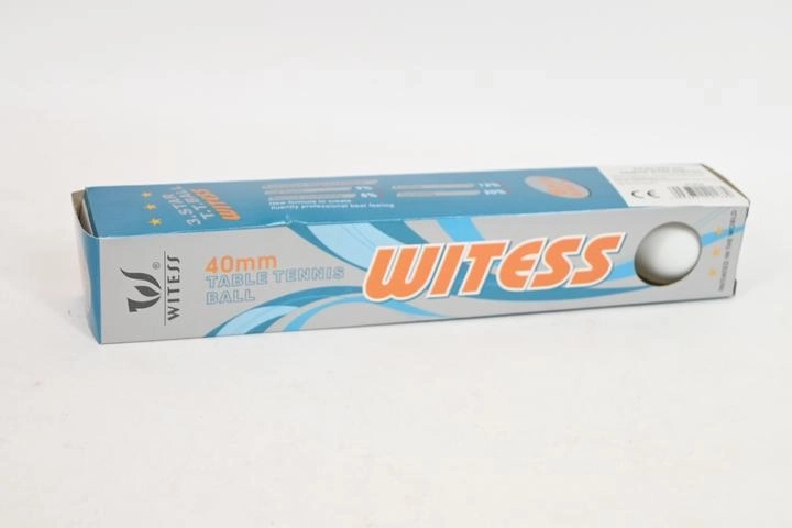 Balles de tennis de table blanches – 6 pièces