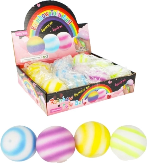 Balle anti-stress 7 cm – balle en caoutchouc souple pour s’amuser et entraîner la main