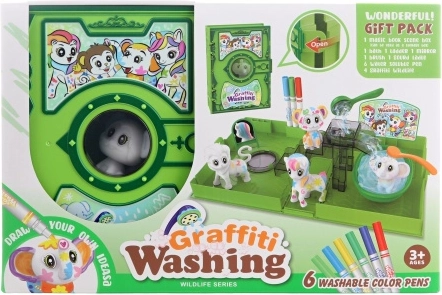 Kit lavable d’animaux à colorier