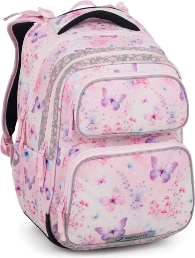 Sac à dos scolaire Bagmaster papillons