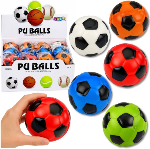 Balle en mousse pour lancer et attraper au design football 6 cm