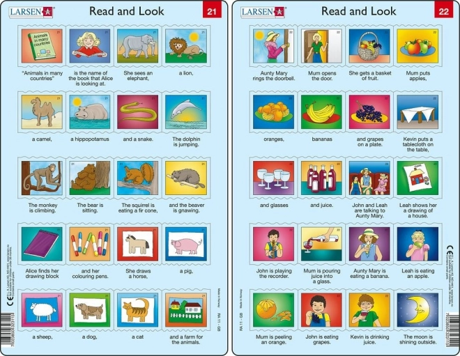 Puzzle Anglais – phrases plus longues, 20 pièces