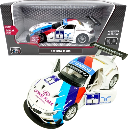 Modèle métallique 1:32 BMW Z4 GT3 – version blanche
