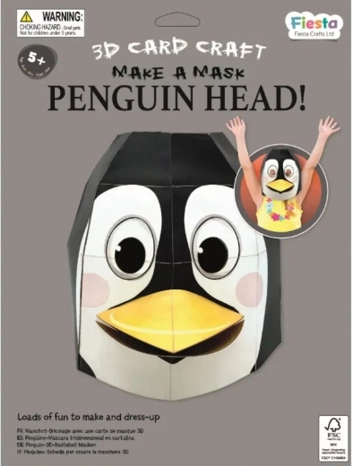 Fiesta Crafts Kit créatif masque 3D Pingouin