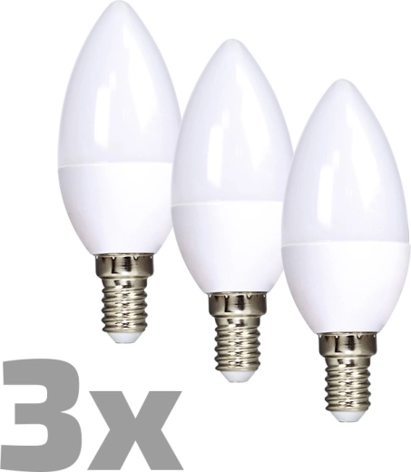Ampoule LED Ecolux forme bougie E14 6 W 3000 K 450 lm - 3 pcs