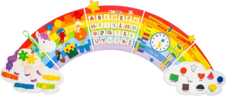2Kids Toys planche d’activités souple arc-en-ciel avec nuages - 1 pièce