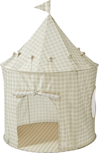 3 Sprouts tente pour enfants recycled gingham beige