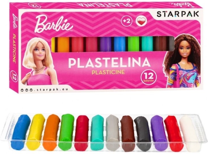 Pâte à modeler Barbie 12 couleurs