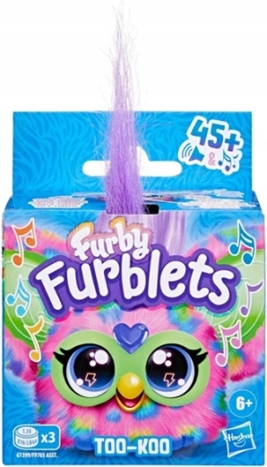 Furby Furblets Too-Koo mini peluche interactive avec clip