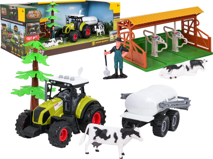 Set de ferme avec tracteur interactif