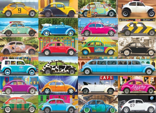 Puzzle Volkswagen Beetle : Coccinelle sur la route 1000 pièces