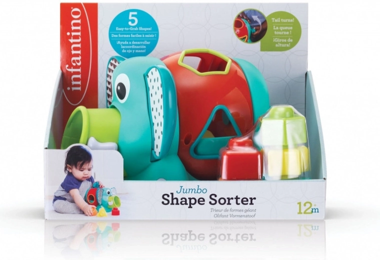 Trieurs de blocs - éléphant Infantino