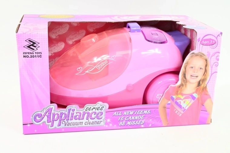 Aspirateur jouet sans fil Gazelo rose pour enfants