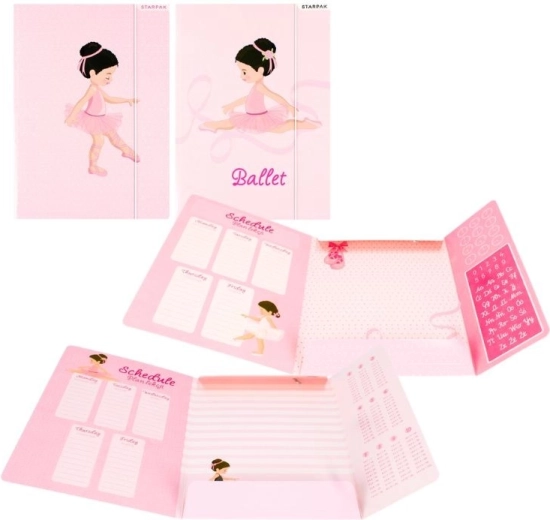 Protège-cahiers A4 avec élastique ballerine - 1 pièce